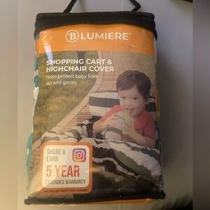 This is a Lumiere Baby Shopping Cart and Highchair dinosaur cover Brand New